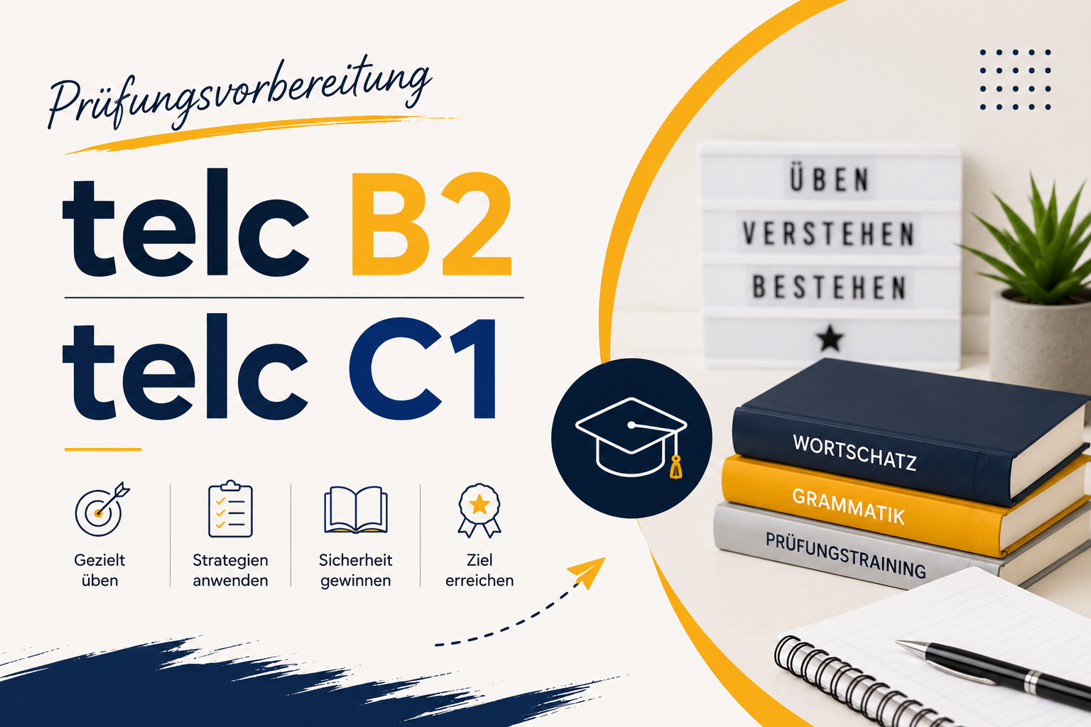 Prüfungsvorbereitung telc B2 , telc C1