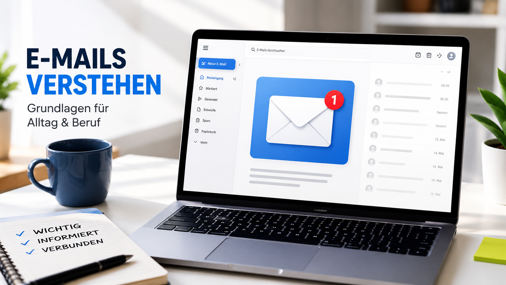 E-Mails verstehen – Grundlagen für Alltag & Beruf